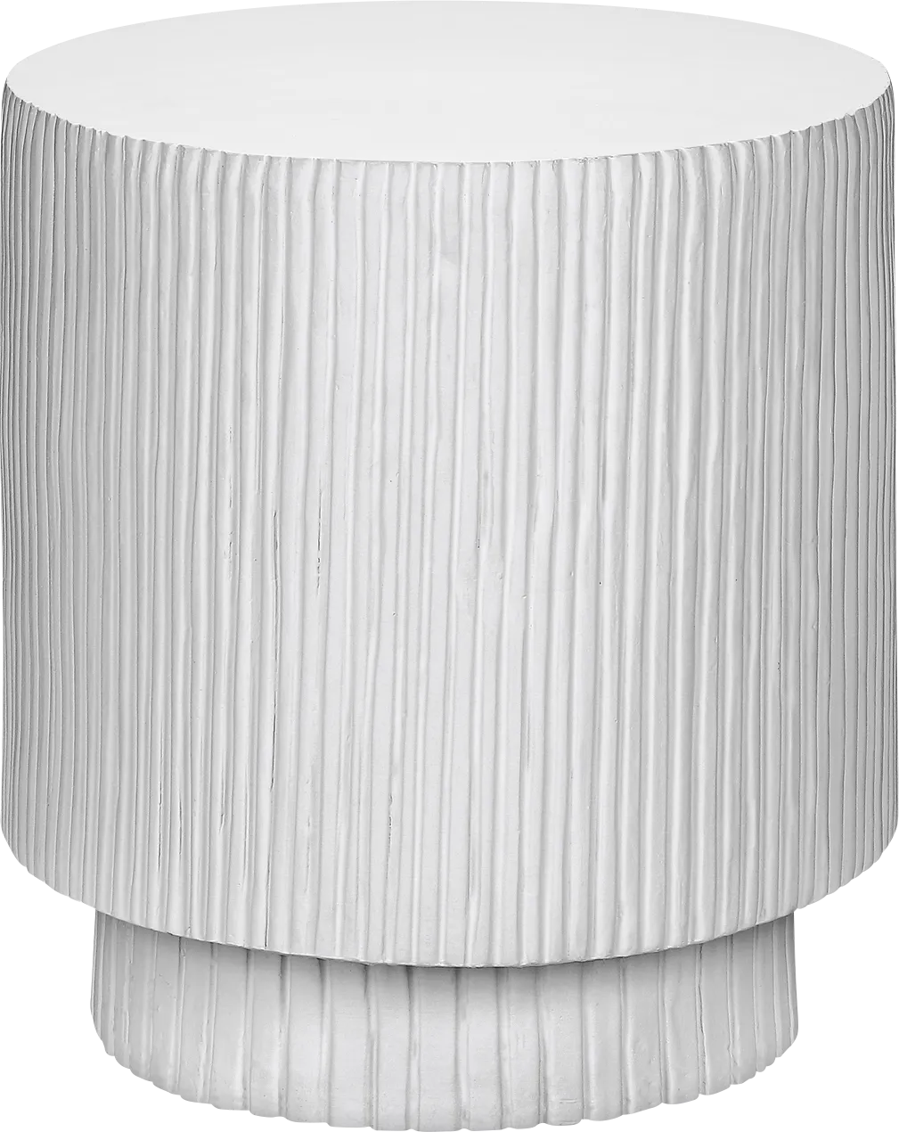 Outdoor Tucany White End Table - Image 1