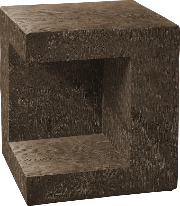Outdoor Spheremart Brown End Table