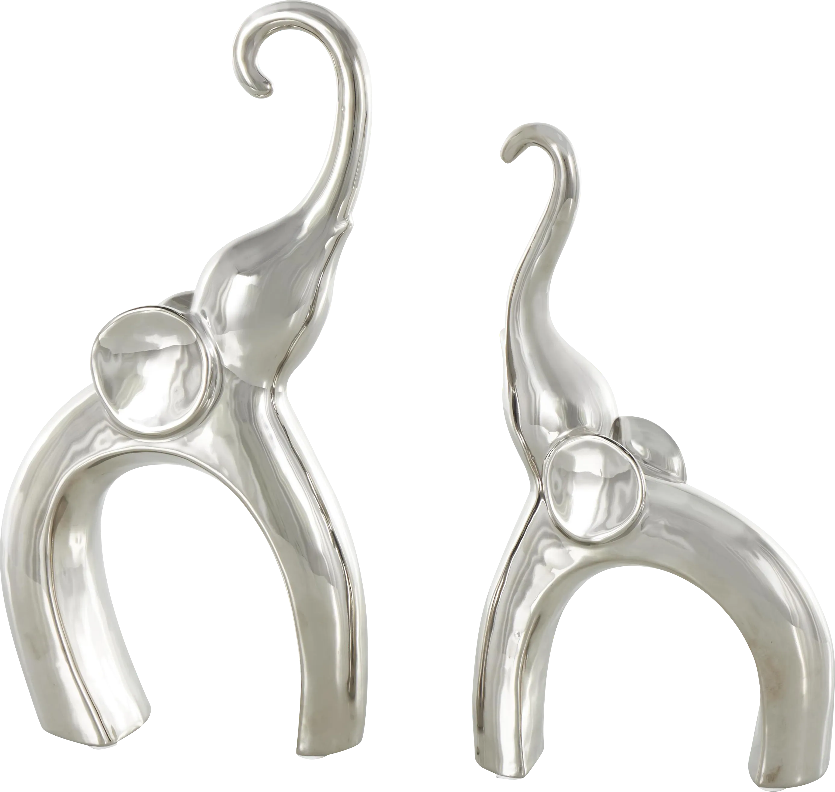 Felosu Silver Sculpture, Set of 2 - Thumbnail - Image 1