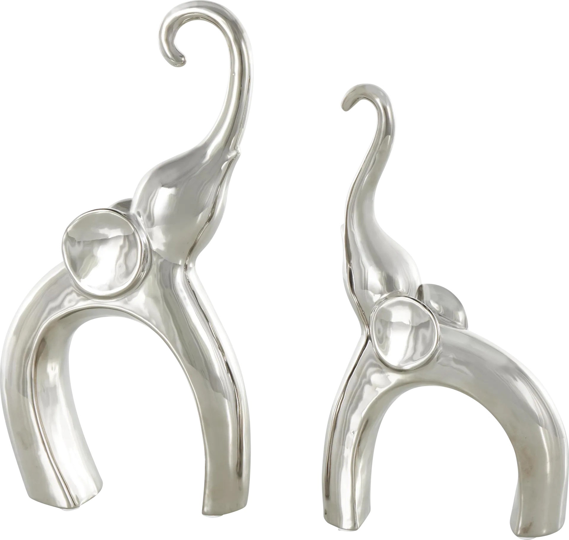 Felosu Silver Sculpture, Set of 2 - Image 1