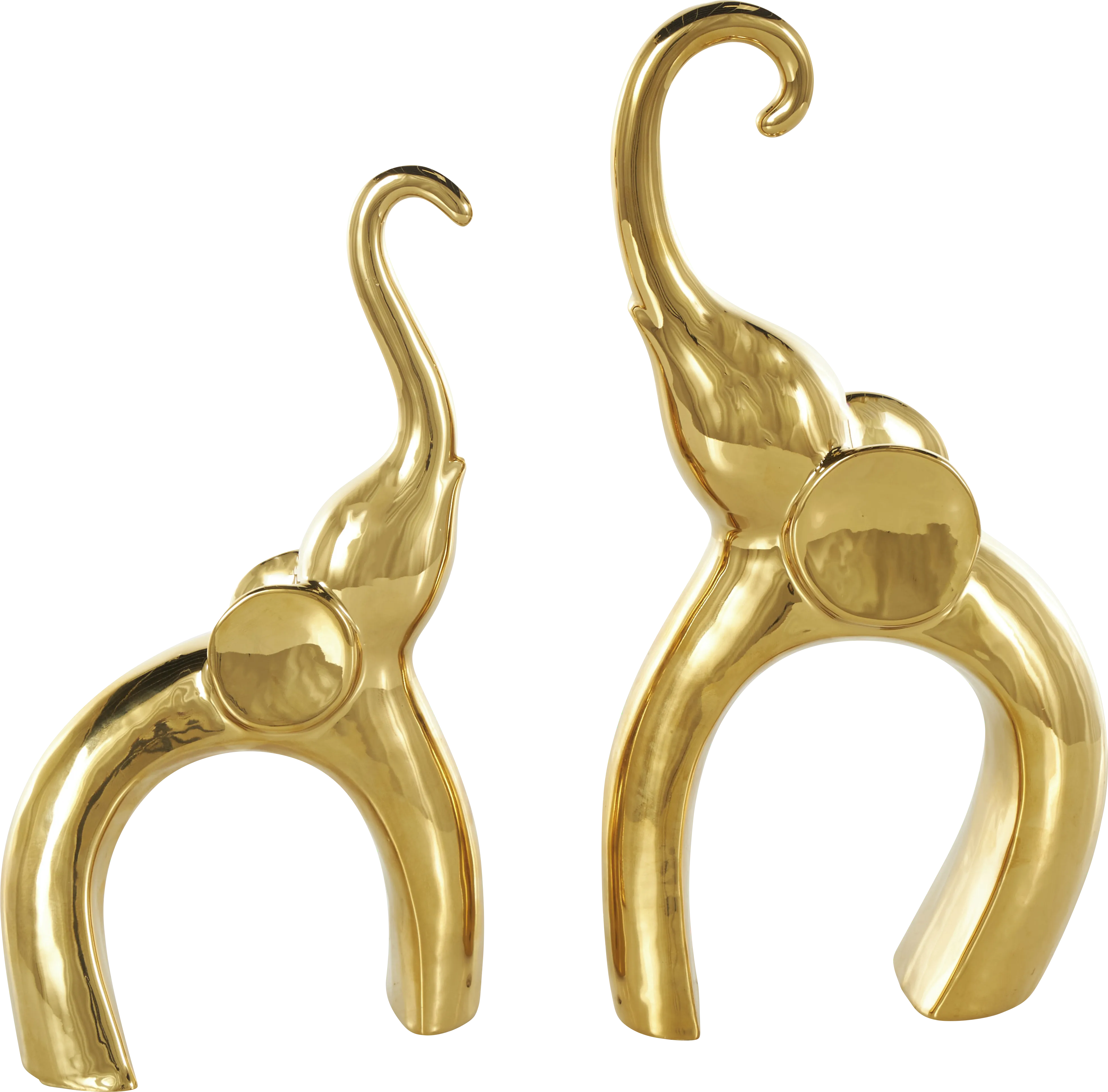 Felosu Gold Sculpture, Set of 2 - Thumbnail - Image 1