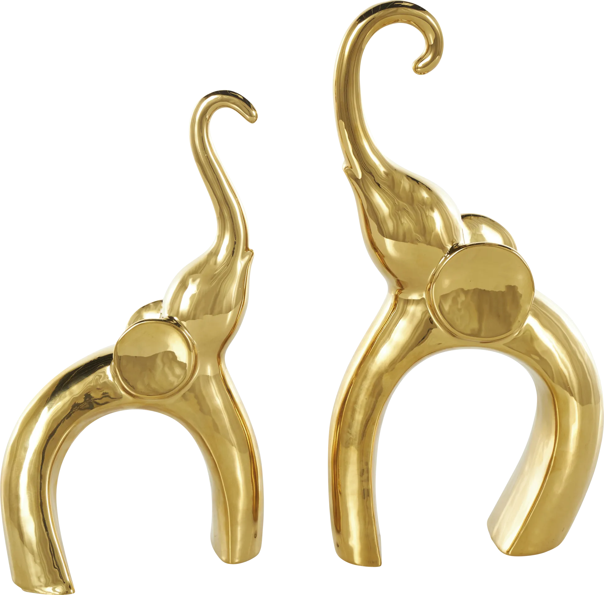 Felosu Gold Sculpture, Set of 2 - Image 1