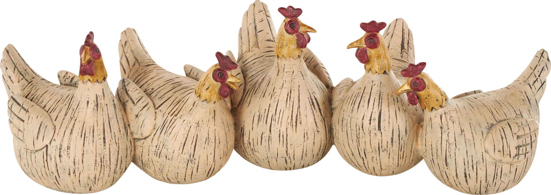 Cinmo Beige Sculpture, Set of 5