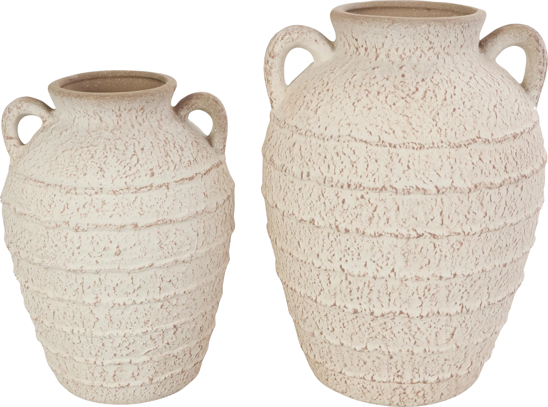 Nenori Cream Vase, Set of 2 - Image 1