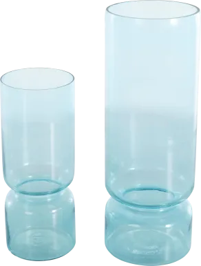 Halmi Blue Vase, Set of 2