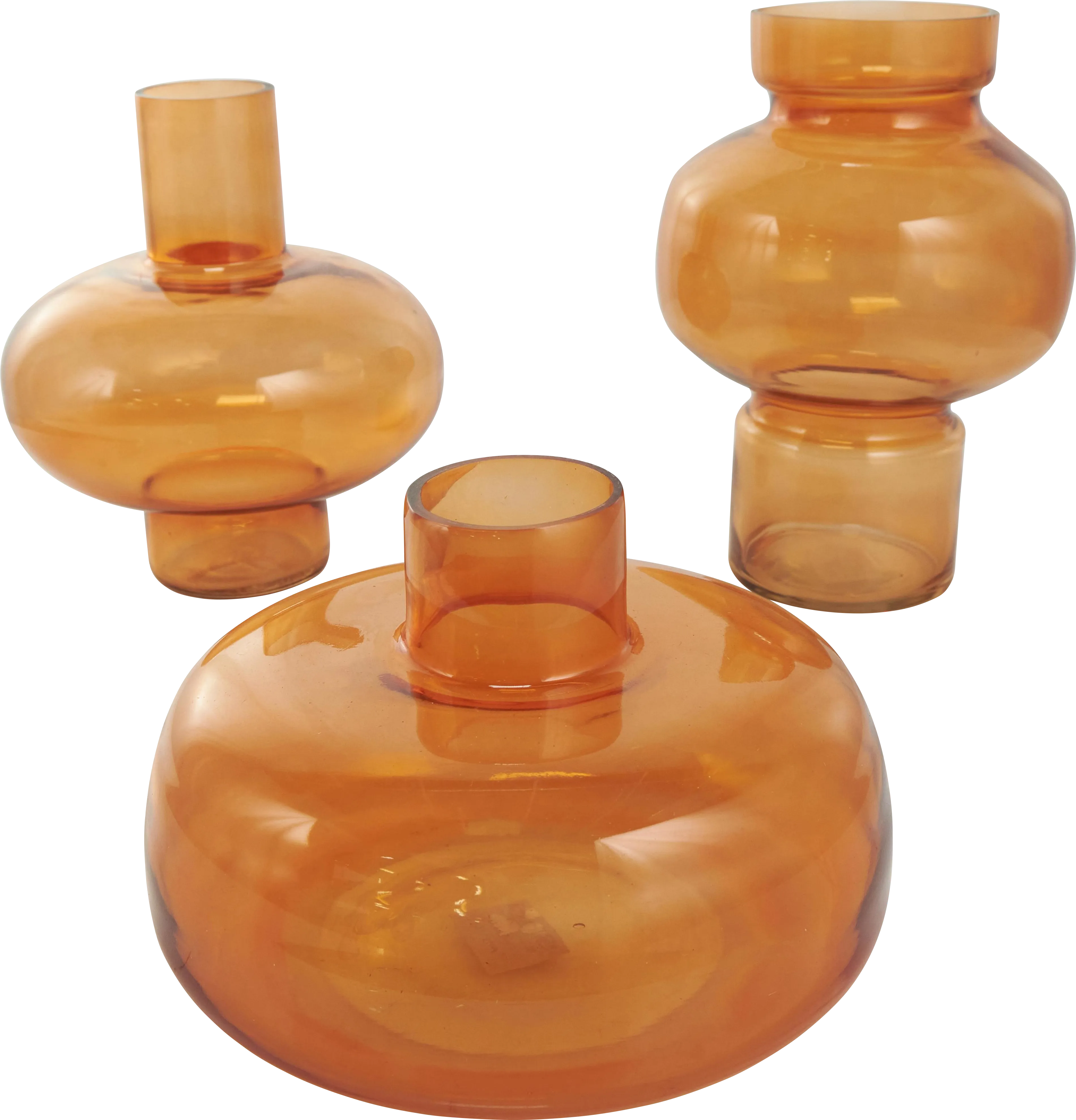 Xaleo Orange Vase, Set of 3 - Thumbnail - Image 1