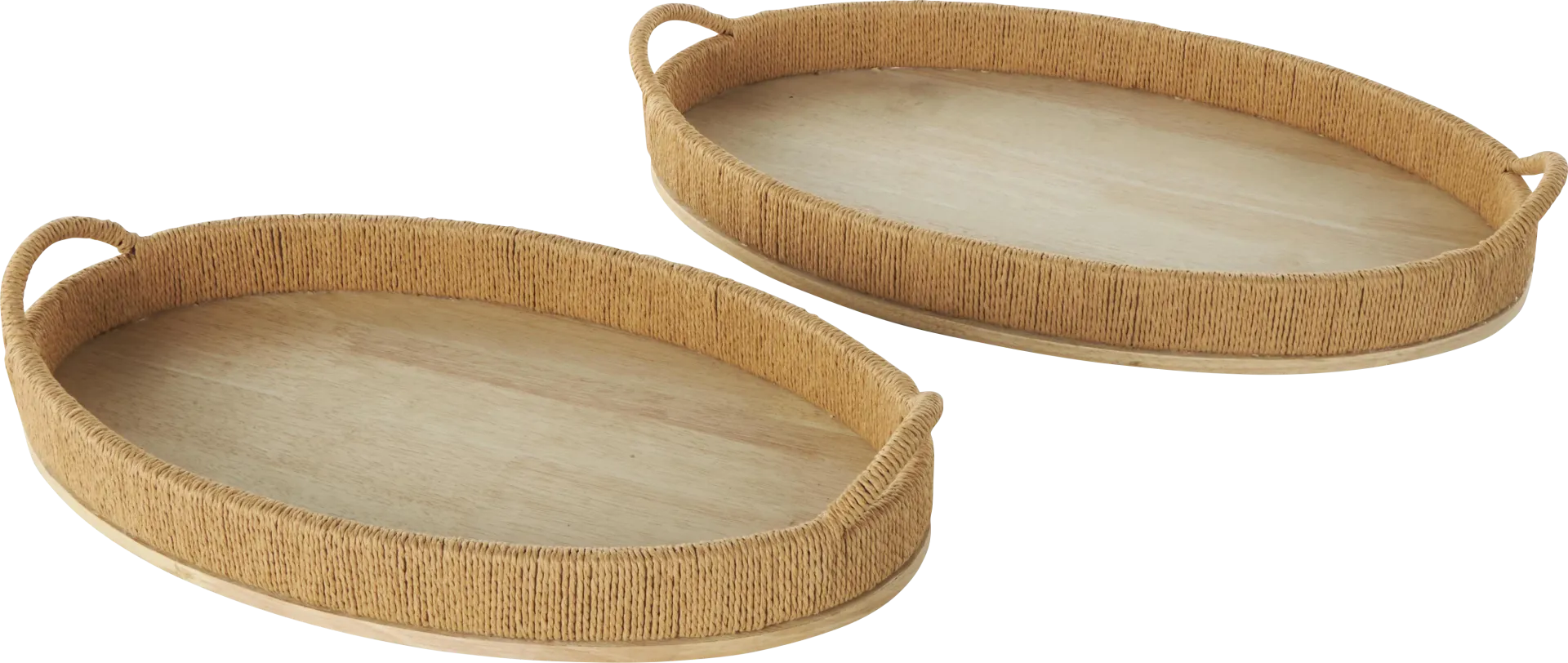 Sothea Brown Tray, Set of 2 - Image 1