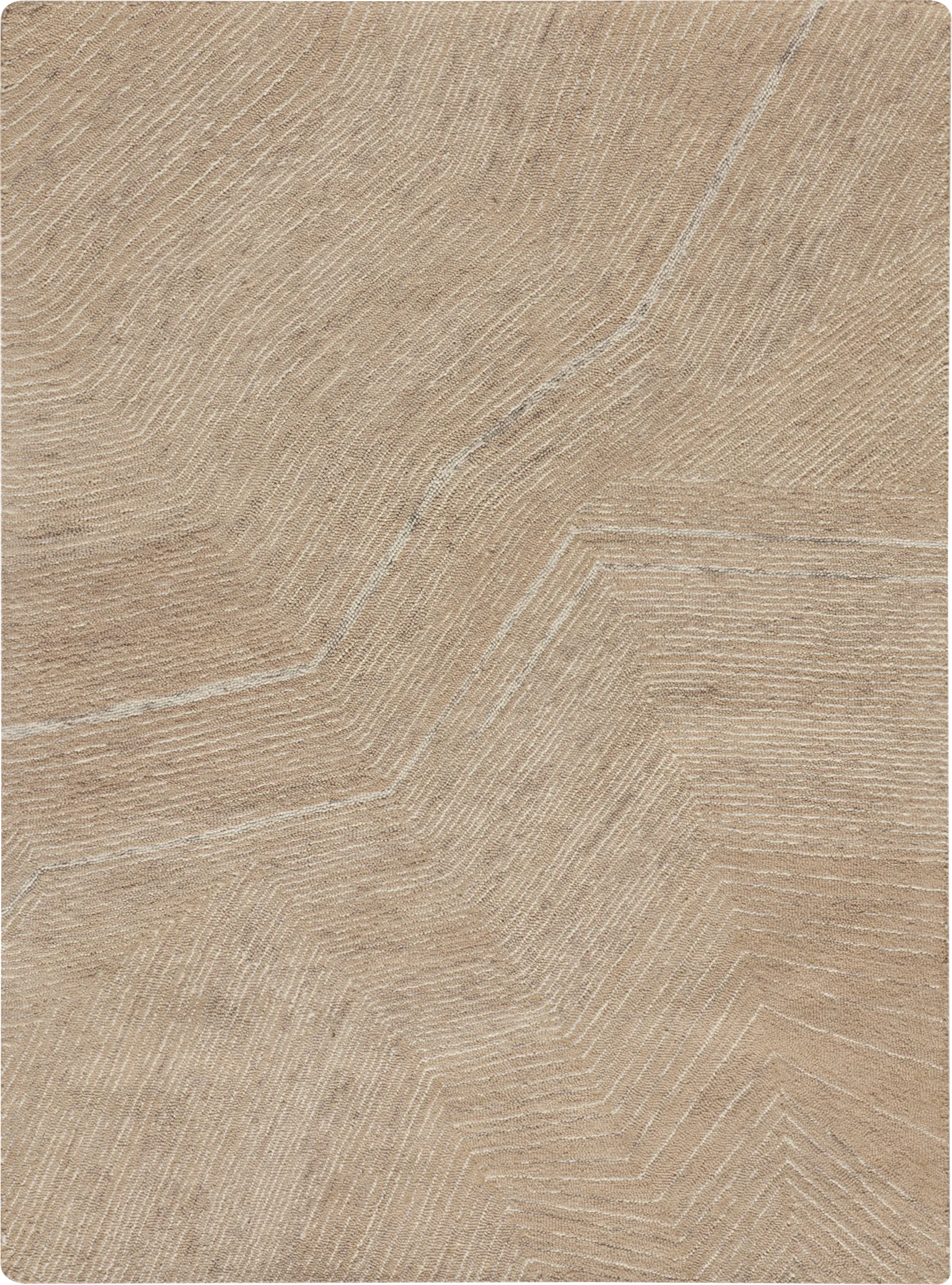 Glided Dunes Brown 7'9 x 9'9 Rug - Image 1