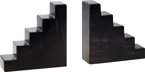 Turi Gray Bookend, Set of 2 - Thumbnail - Image 1