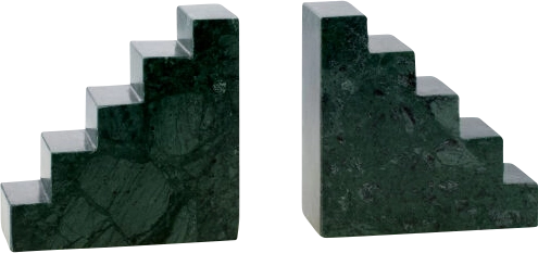 Turi Green Bookend, Set of 2