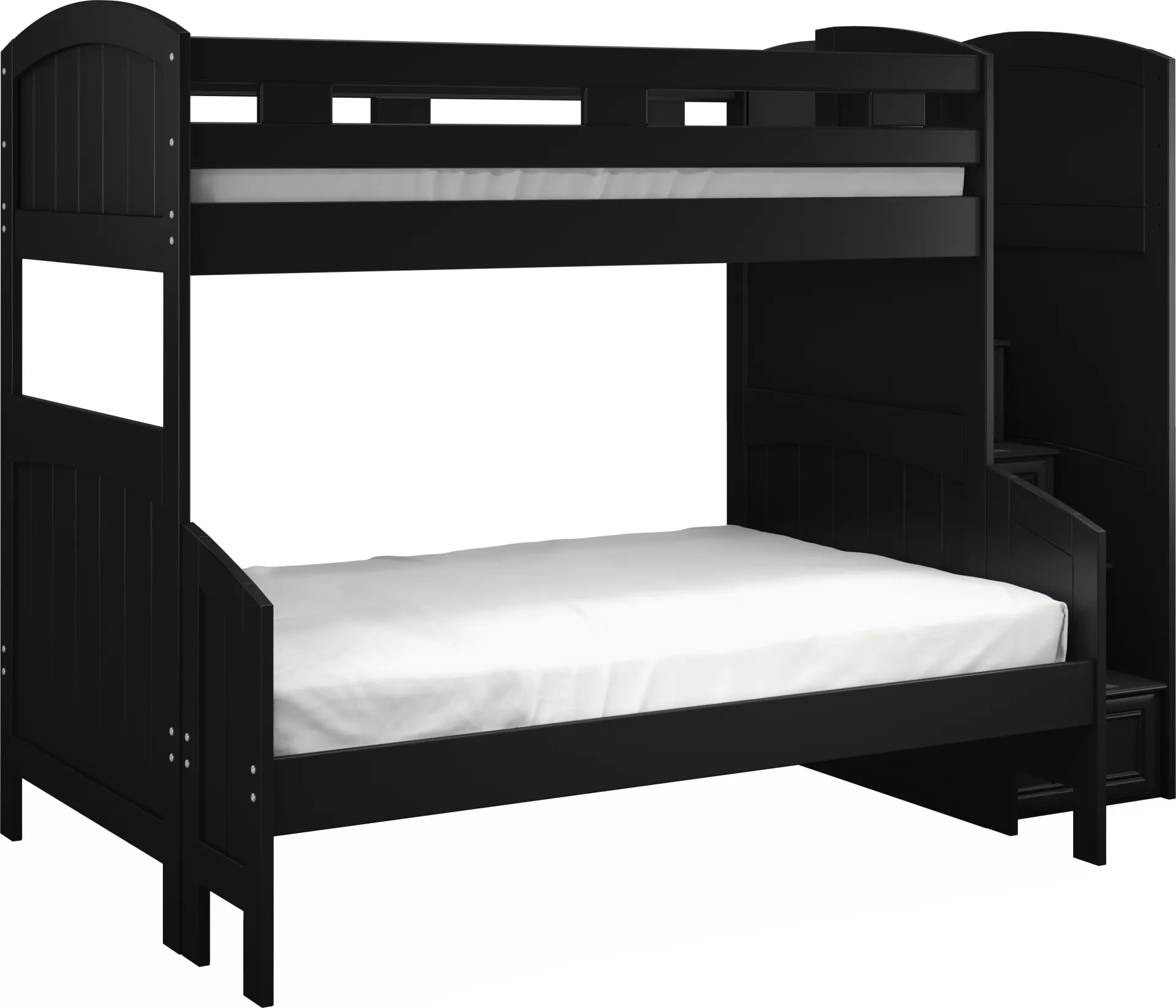 Kids Cottage Colors Black Twin/Full Step Bunk - Image 2