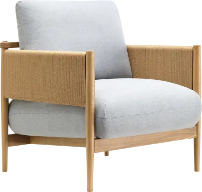 Itano I Light Blue Accent Chair