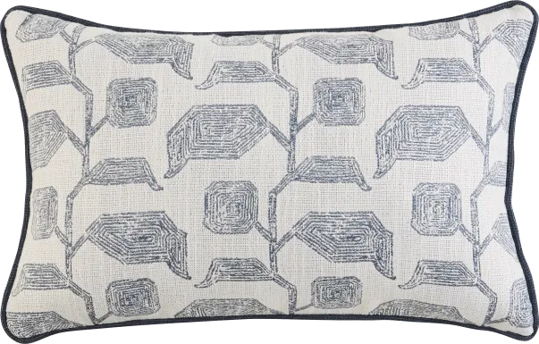 Lola Slate Blue Indoor/Outdoor Kidney Pillow