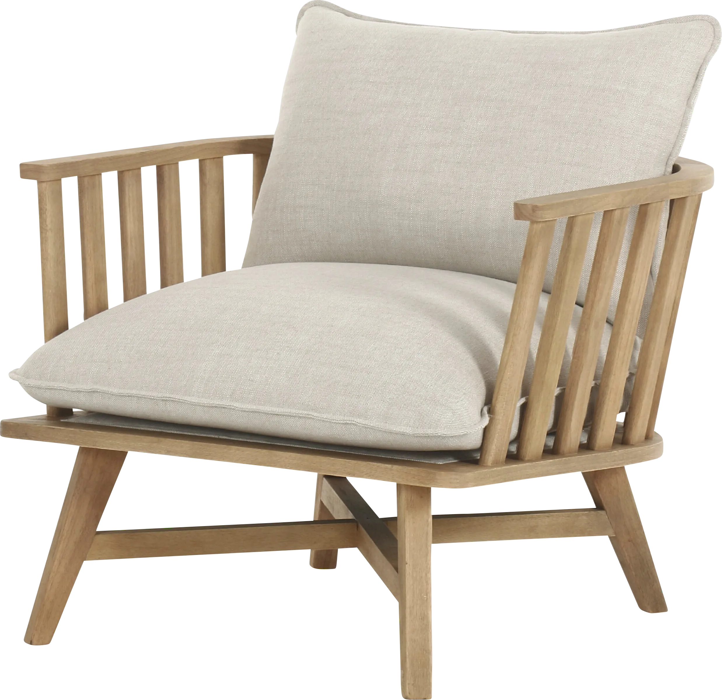 Apricio Beige Accent Chair - Thumbnail - Image 1