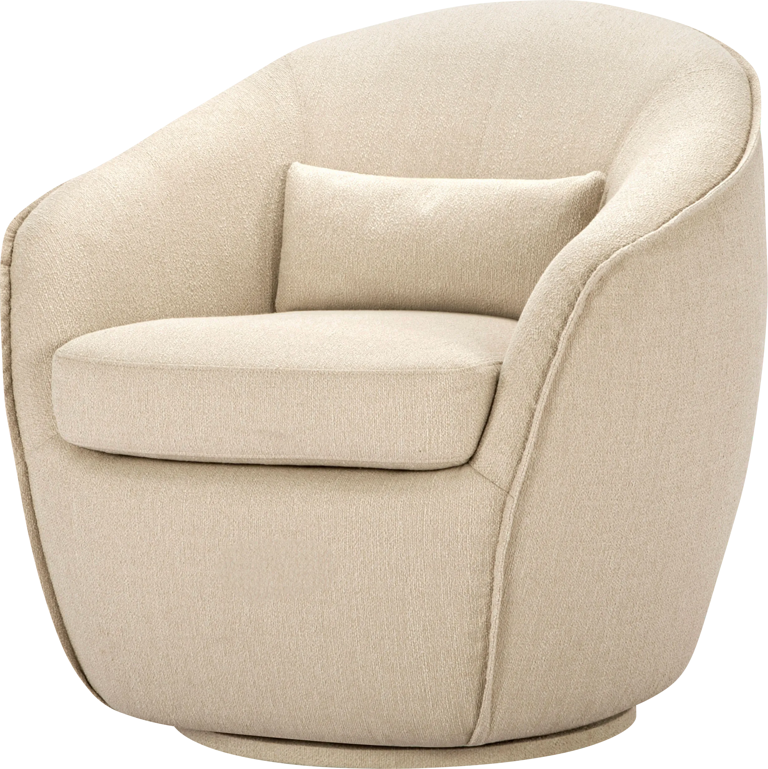 Alsoft Beige Swivel Accent Chair - Thumbnail - Image 1