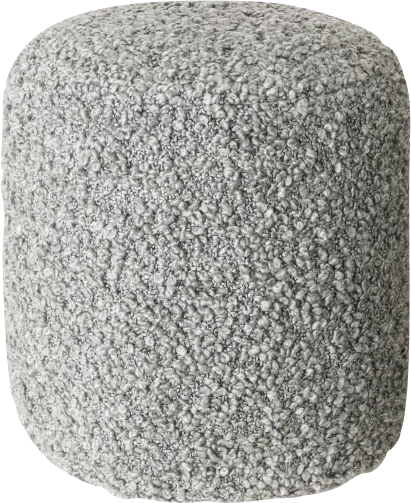 Furma Gray Pouf - Image 1