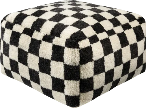 Ekko Black Pouf