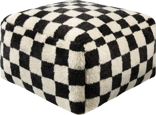 Ekko Black Pouf