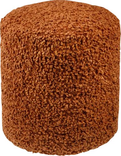 Furma Orange Pouf - Image 1