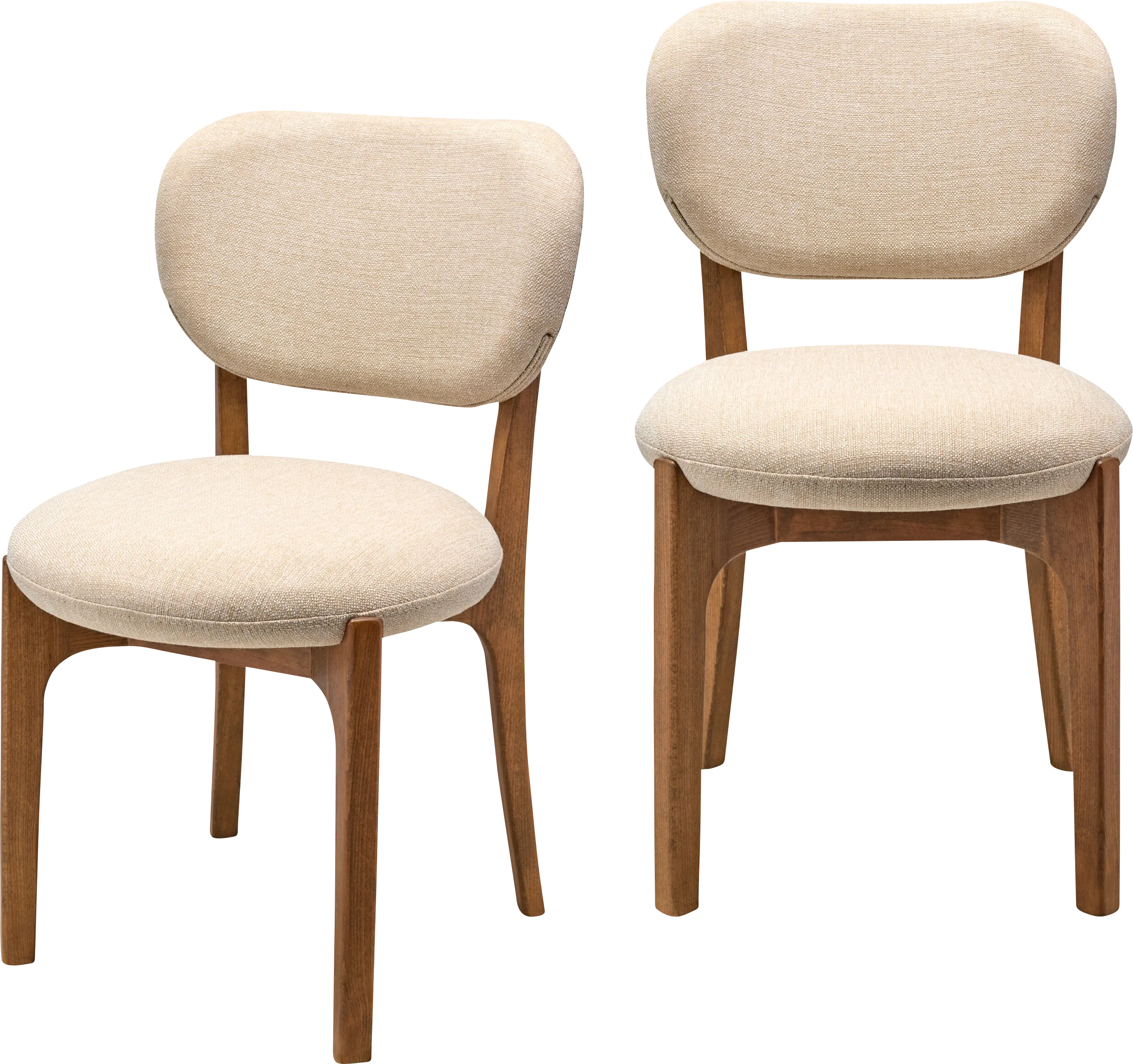 Deimo Cream Side Chair, Set of 2 - Thumbnail - Image 1