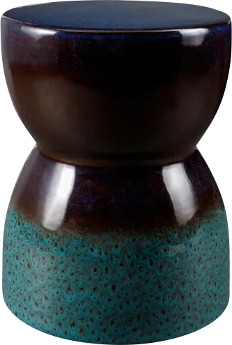 Outdoor Brise Blue Garden Stool - Thumbnail - Image 1