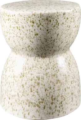 Outdoor Brise White Garden Stool