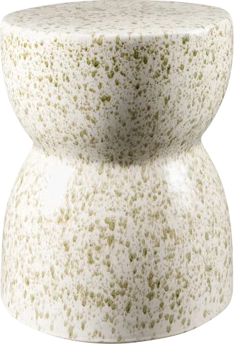 Outdoor Brise White Garden Stool - Image 1