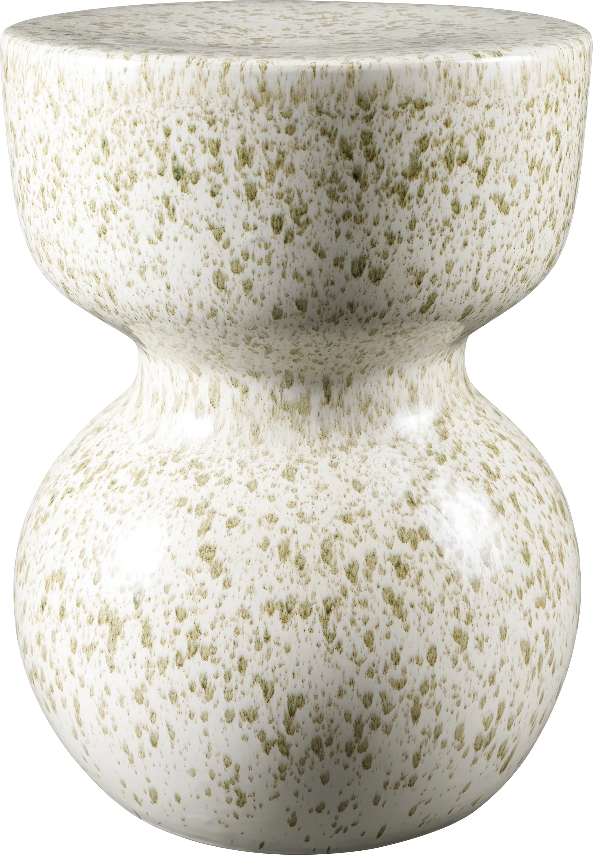 Outdoor Cenzy Cream Garden Stool - Image 1