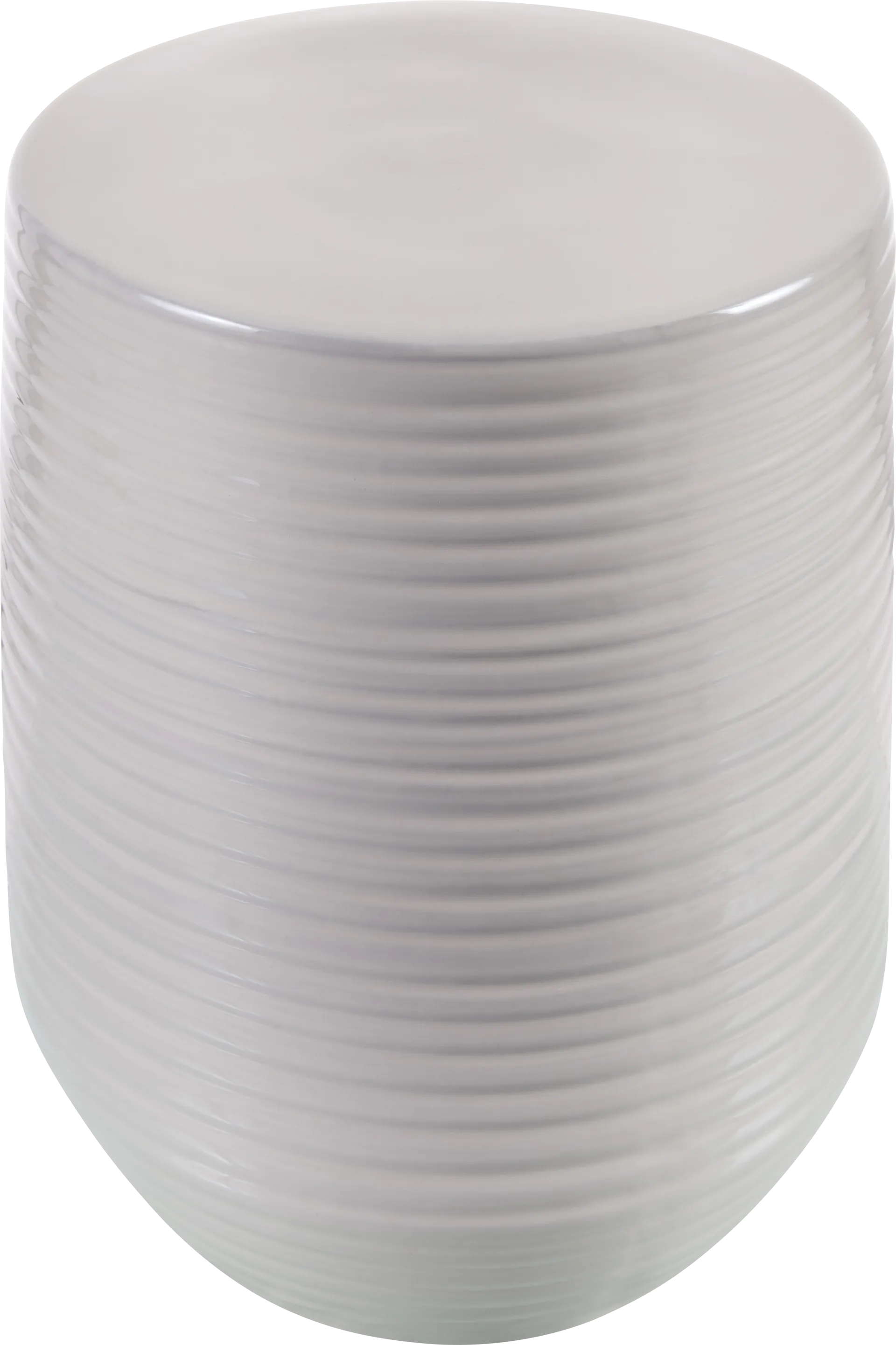 Outdoor Gisi White Garden Stool - Image 1