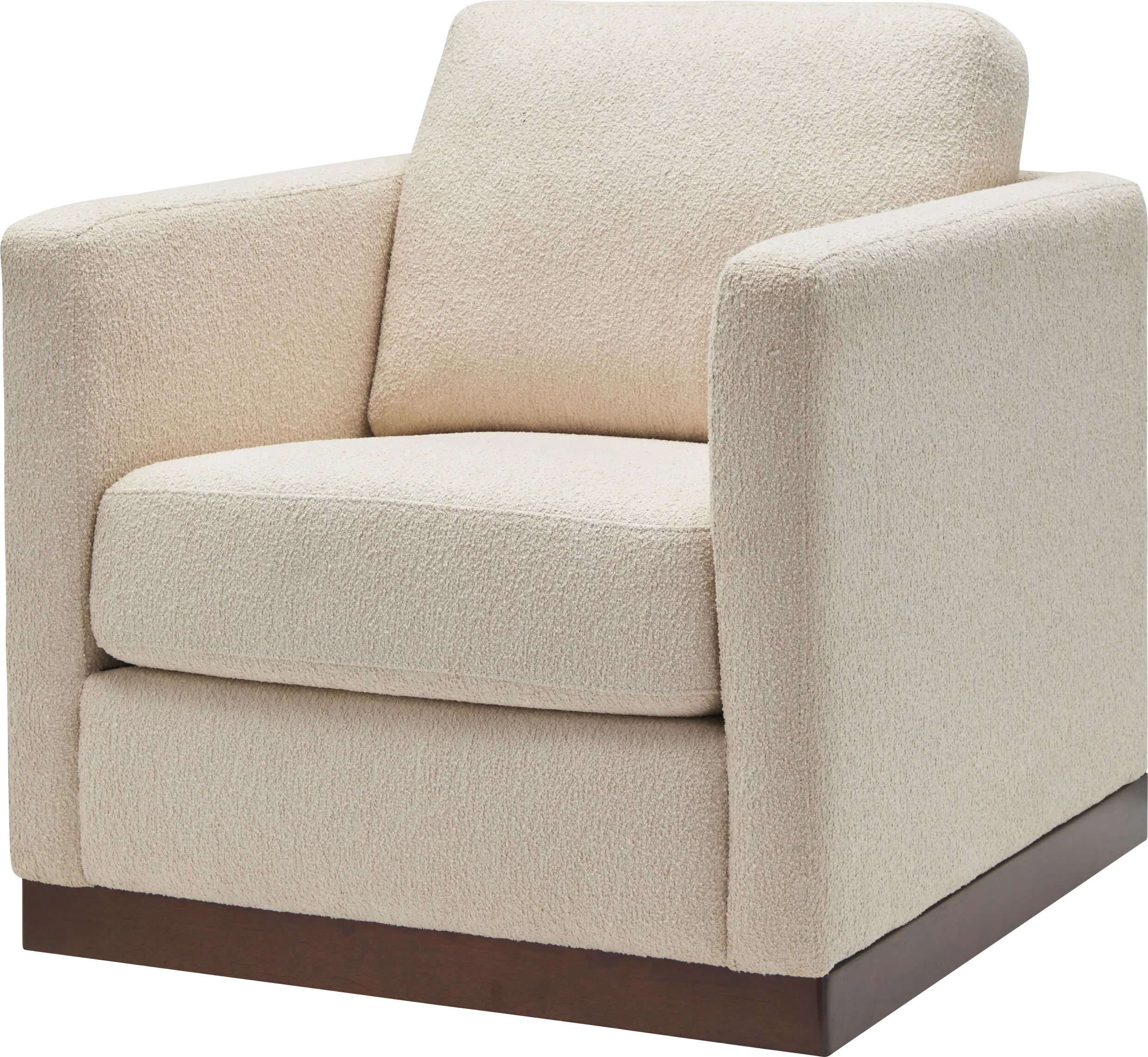 Alleta II Beige Swivel Accent Chair - Thumbnail - Image 1