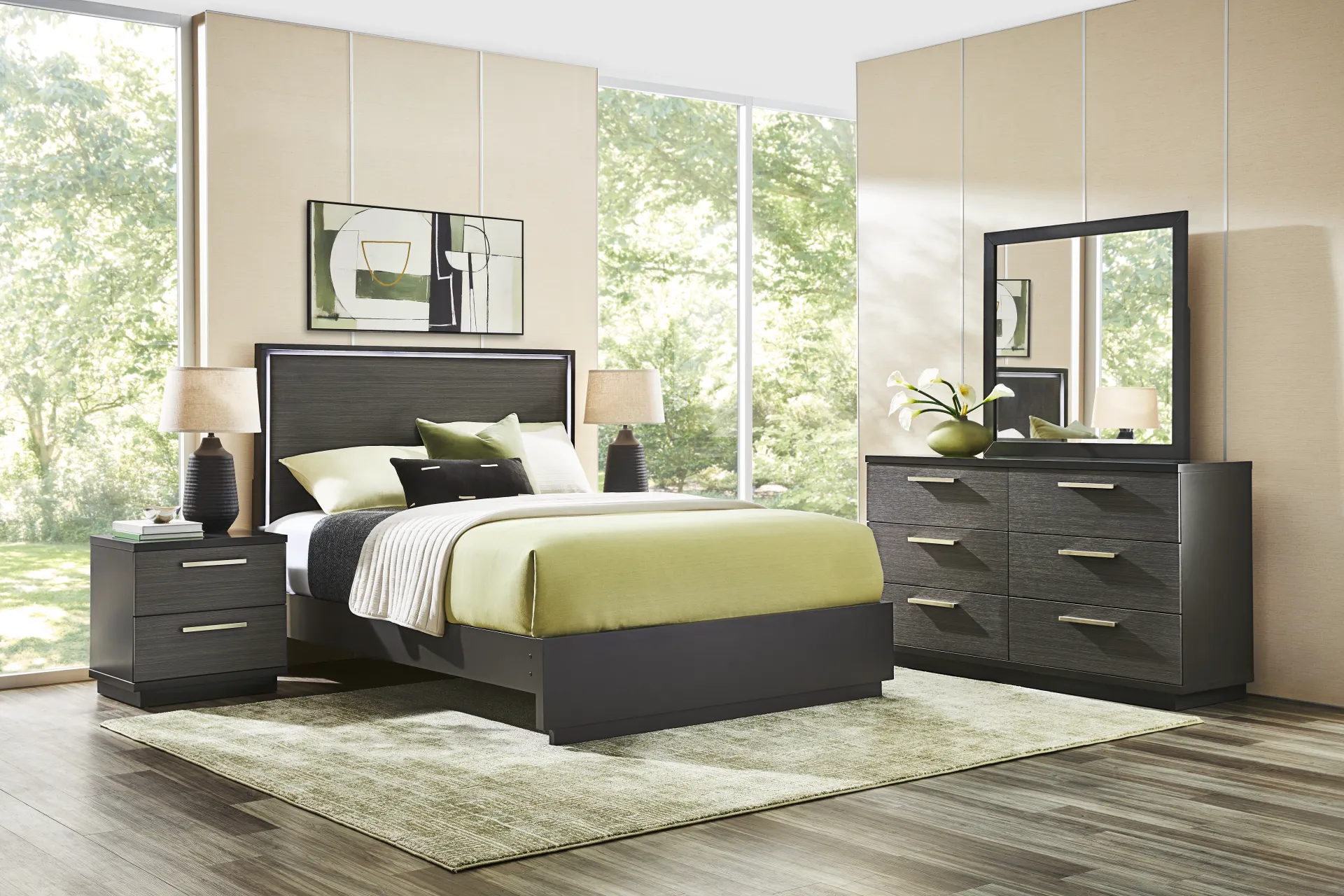 Silverchase Dark Brown Queen Panel Bed - Image 2