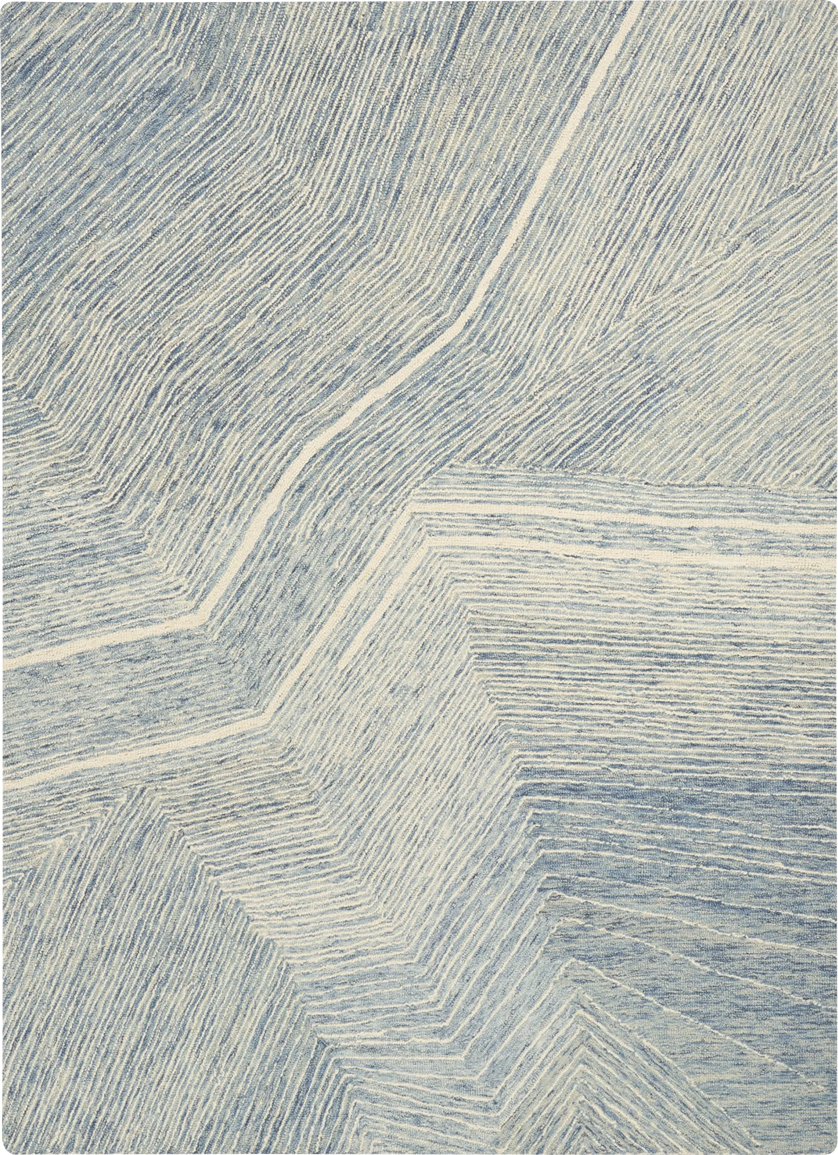 Glided Dunes Beige 3'9 x 5'9 Rug - Image 1