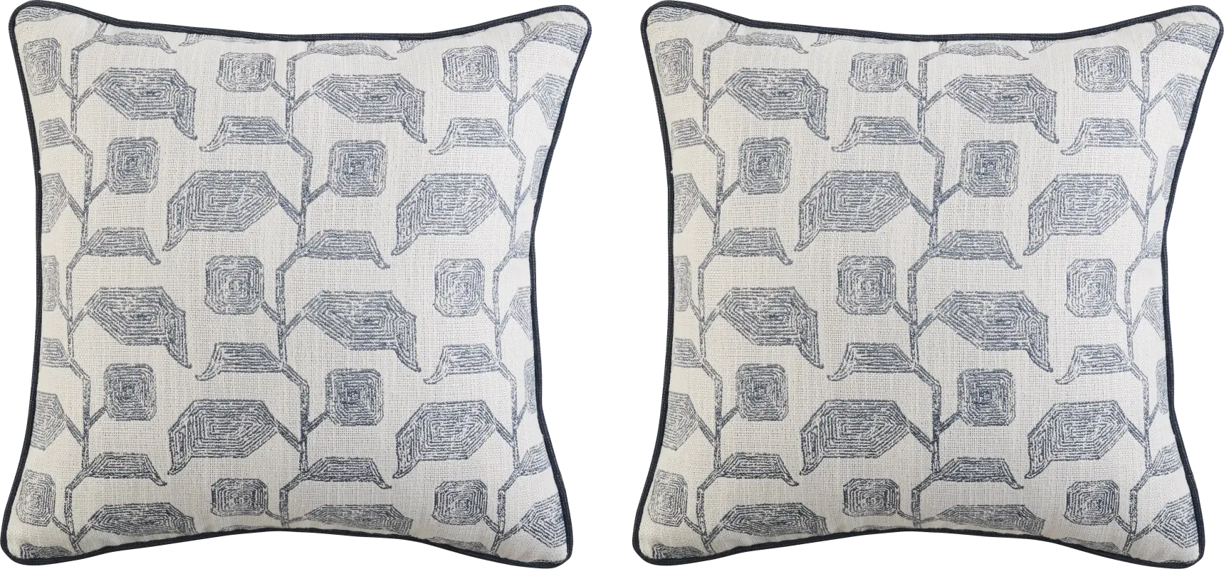 Lola Slate Blue Indoor/Outdoor Accent Pillow, Set of 2