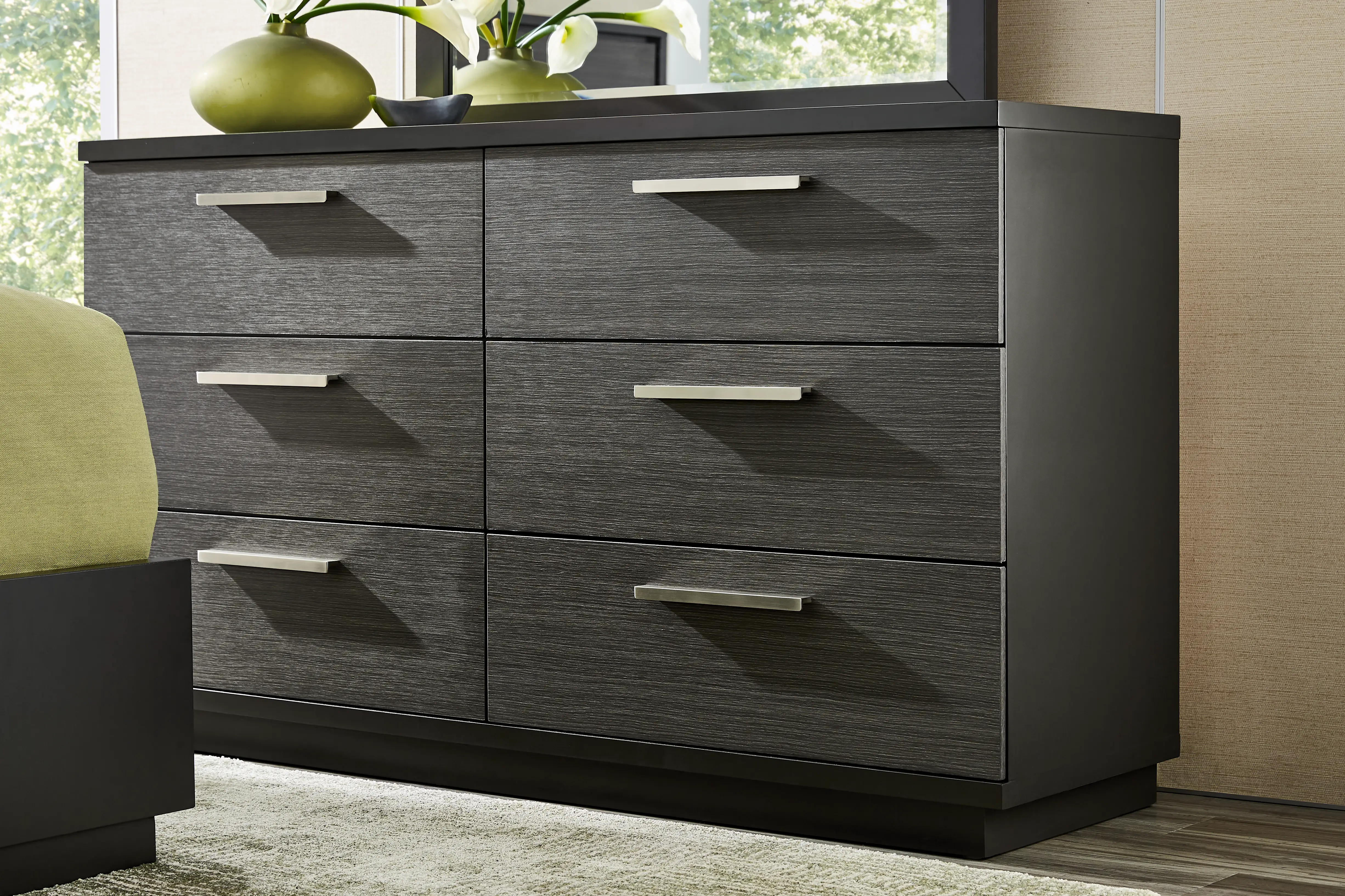 Silverchase Dark Brown Dresser - Thumbnail - Image 3