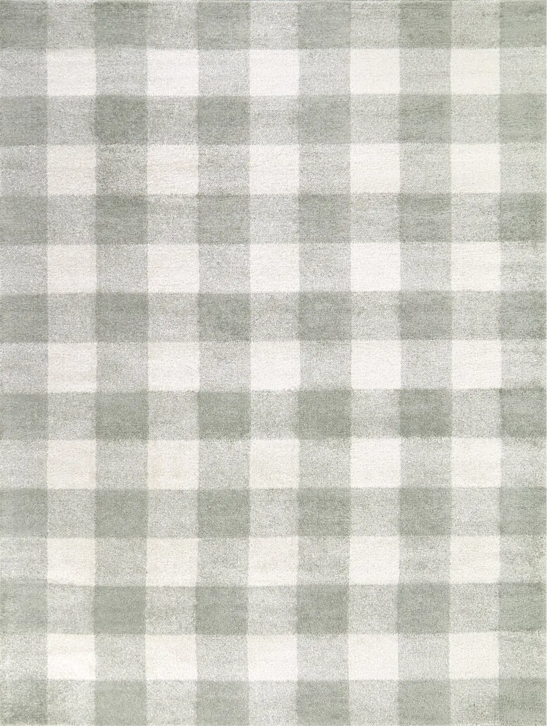 Kids Gingham Sage 5'3 x 7' Rug