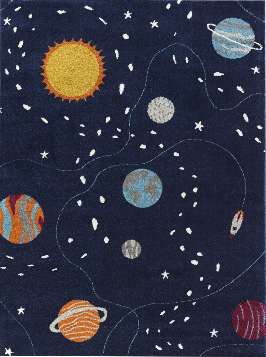 Kids Astro Navy 7'10 x 10' Rug
