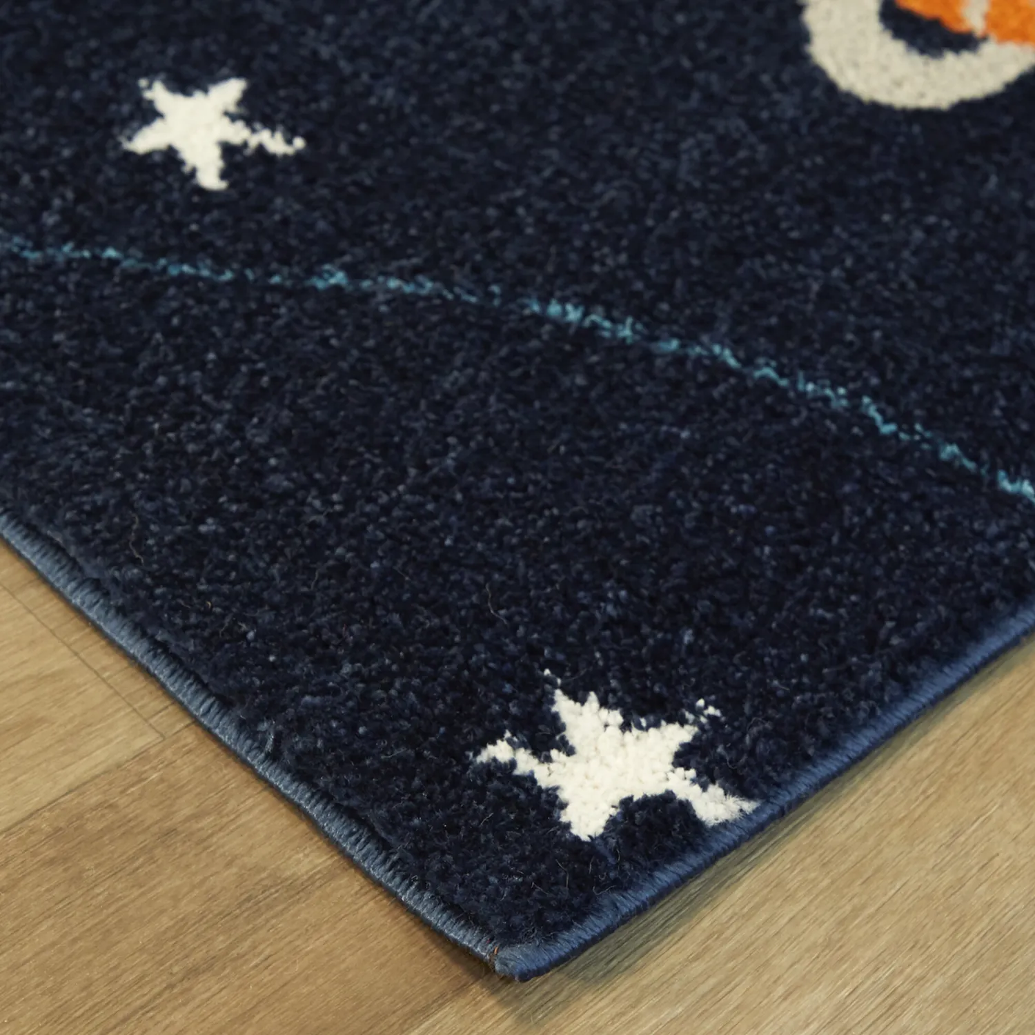 Kids Astro Navy 5'3 x 7' Rug - Image 7