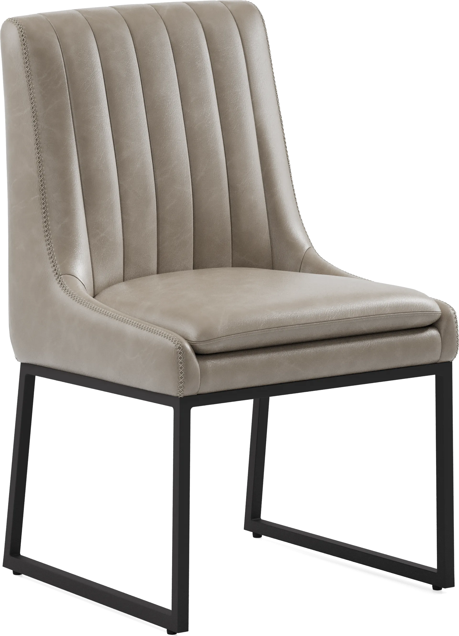 Grand Falls Brown 7 Pc Dining Room with Trenton Silver Side Chairs - Image 5