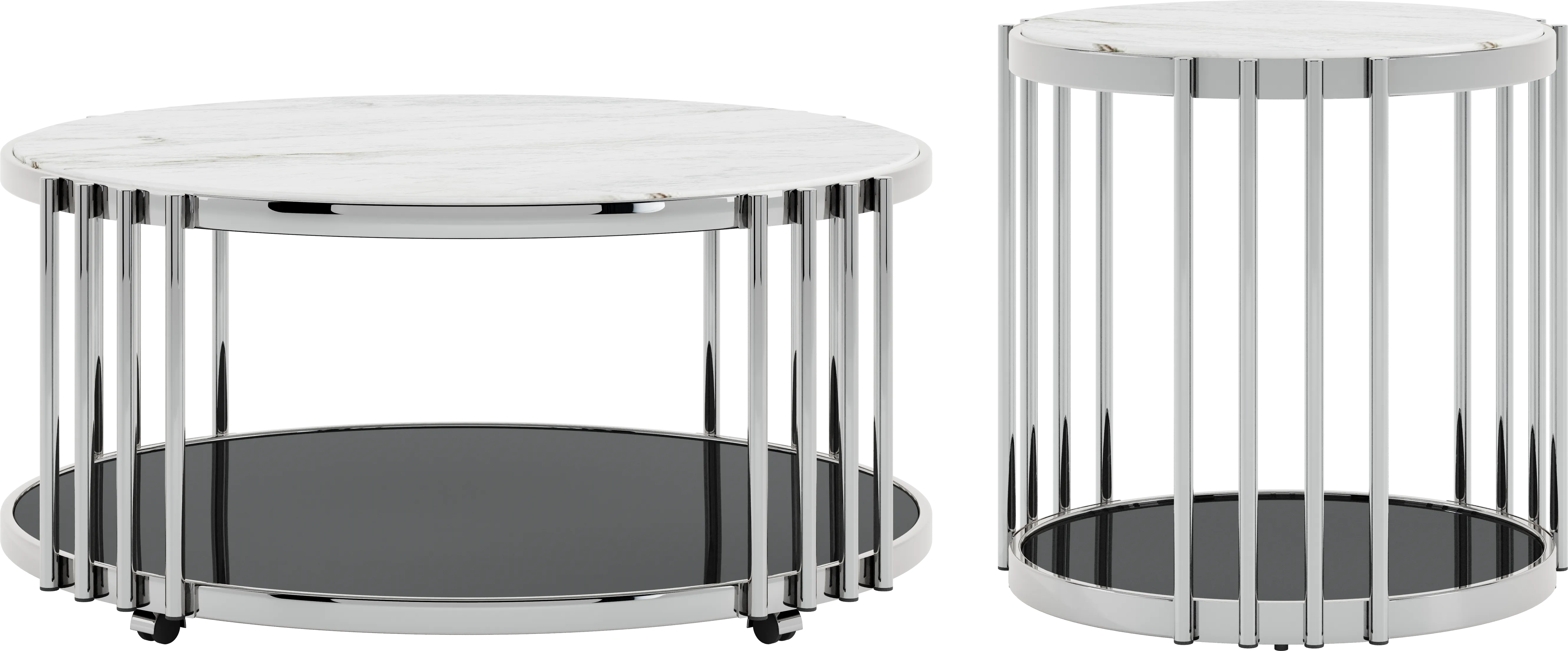 Geneva Blue 5 Pc Sleeper Sectional Living Room - Thumbnail - Image 7