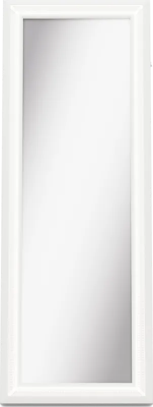 Kids Alyssa White Sparkle Floor Mirror