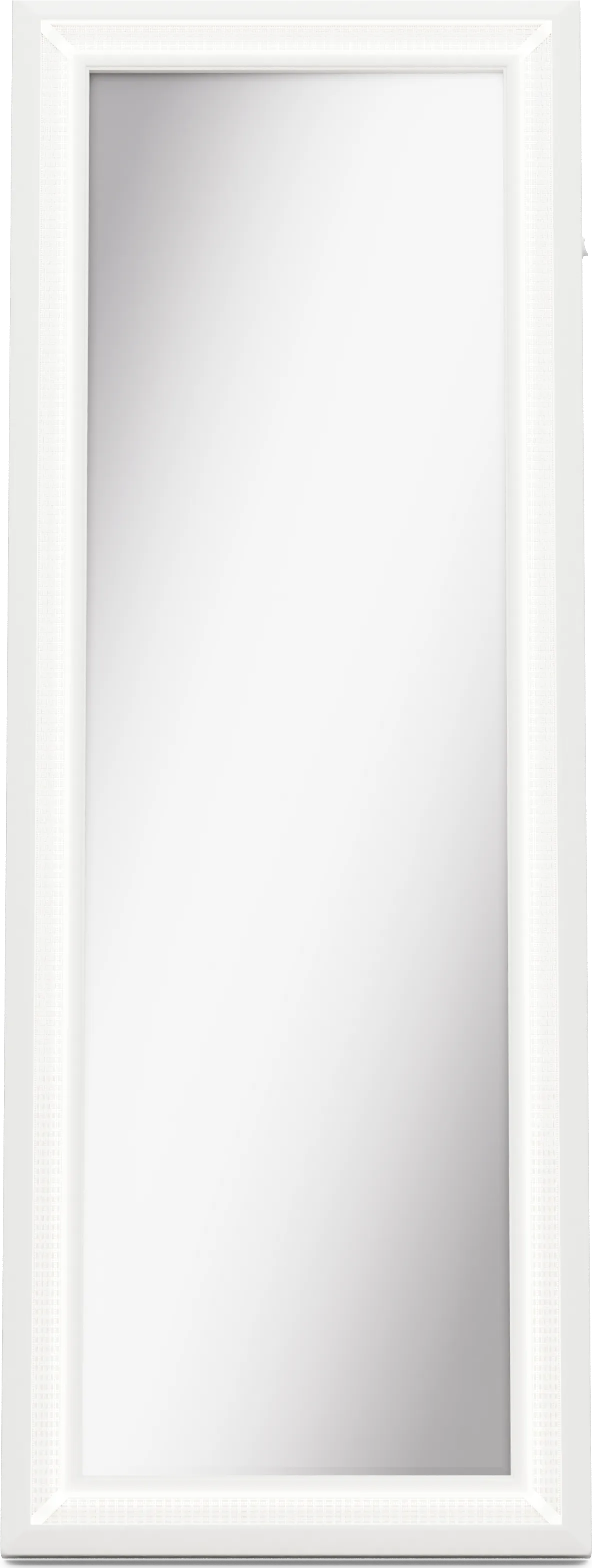 Kids Alyssa White Sparkle Floor Mirror - Image 1