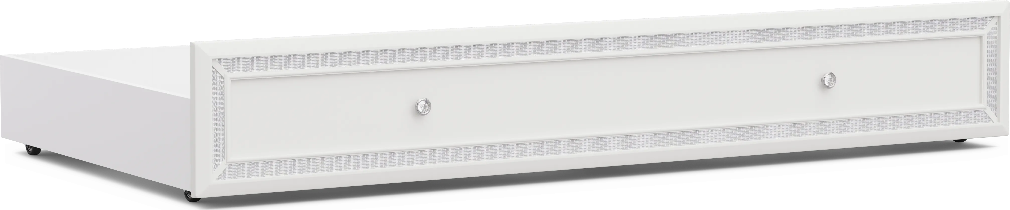 Kids Alyssa White Twin Storage Trundle - Thumbnail - Image 1