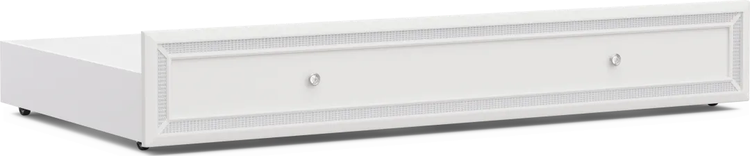 Kids Alyssa White Twin Storage Trundle
