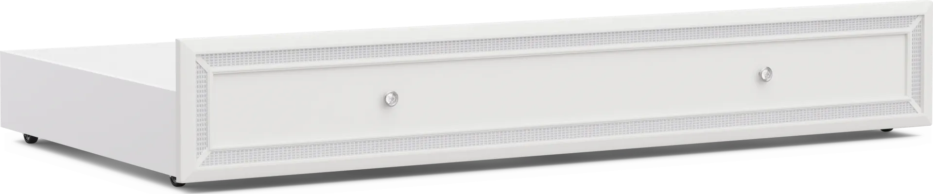 Kids Alyssa White Twin Storage Trundle