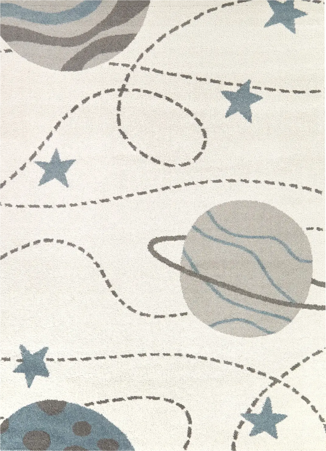 Kids Starfield White 5'3 x 7' Rug