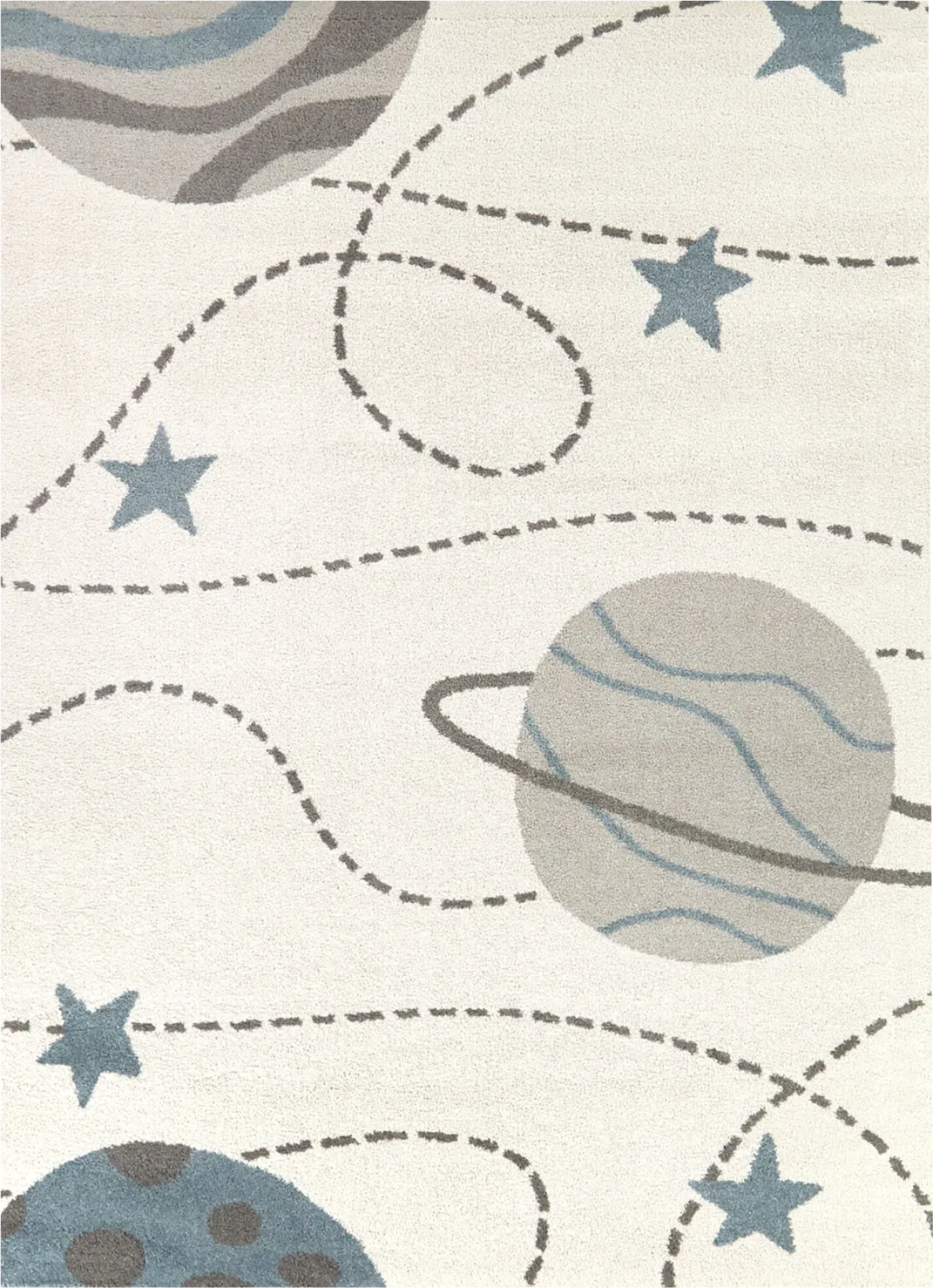 Kids Starfield White 5'3 x 7' Rug - Image 1