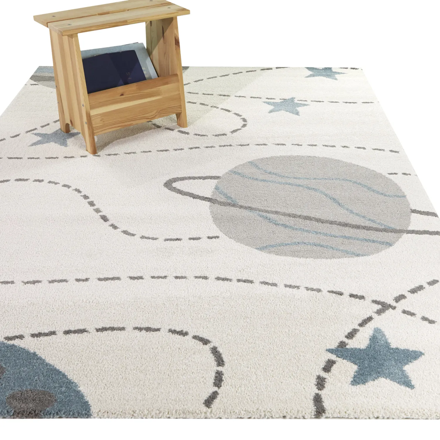 Kids Starfield White 5'3 x 7' Rug - Image 2