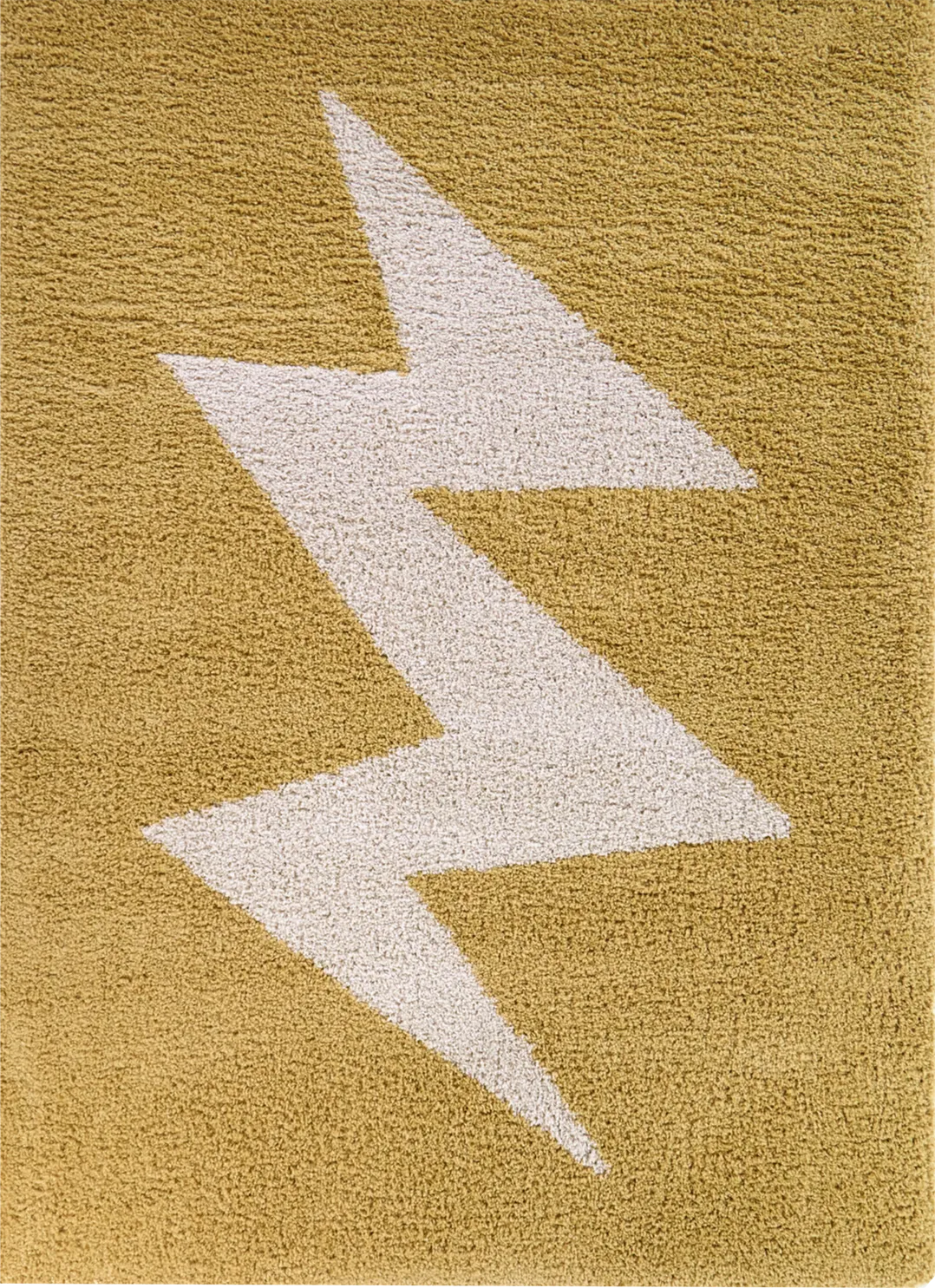 Kids Bolt Yellow 5'3 x 7' Rug - Image 1