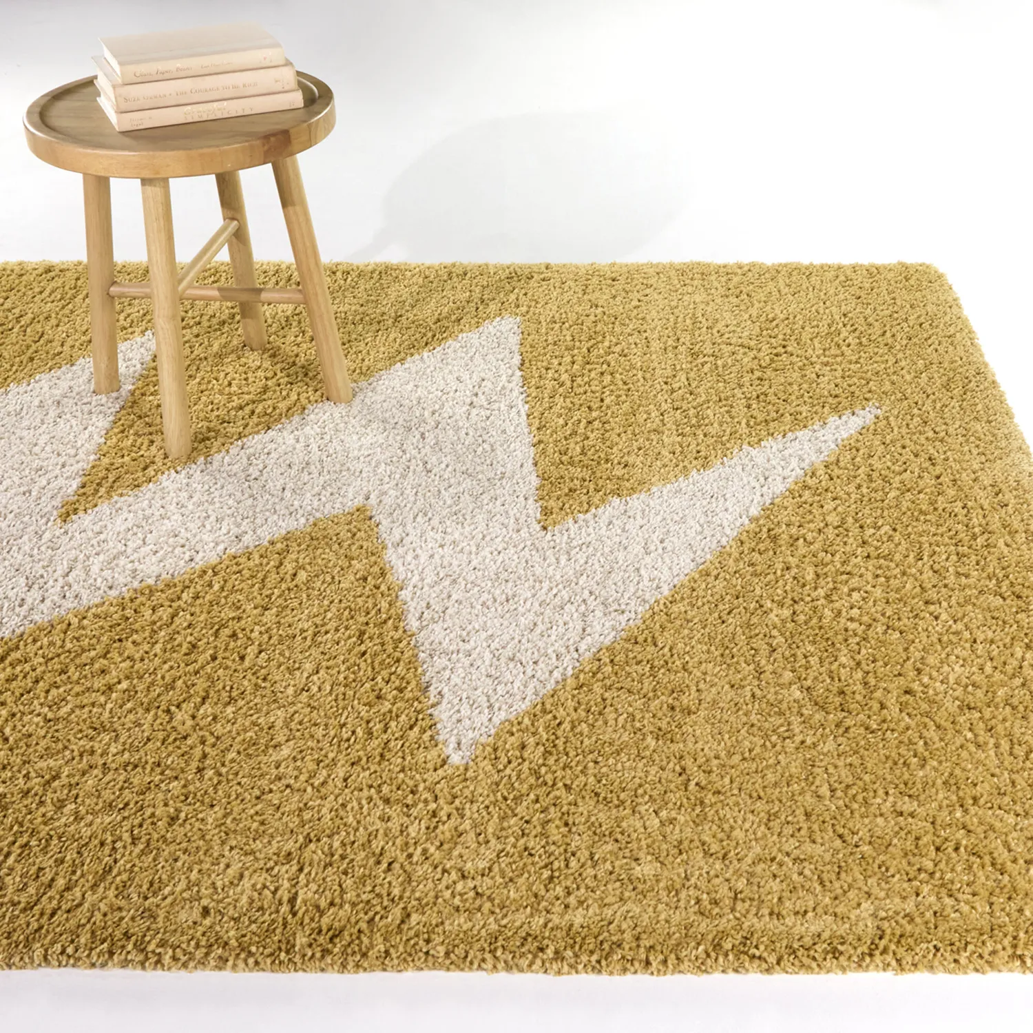 Kids Bolt Yellow 5'3 x 7' Rug - Thumbnail - Image 2