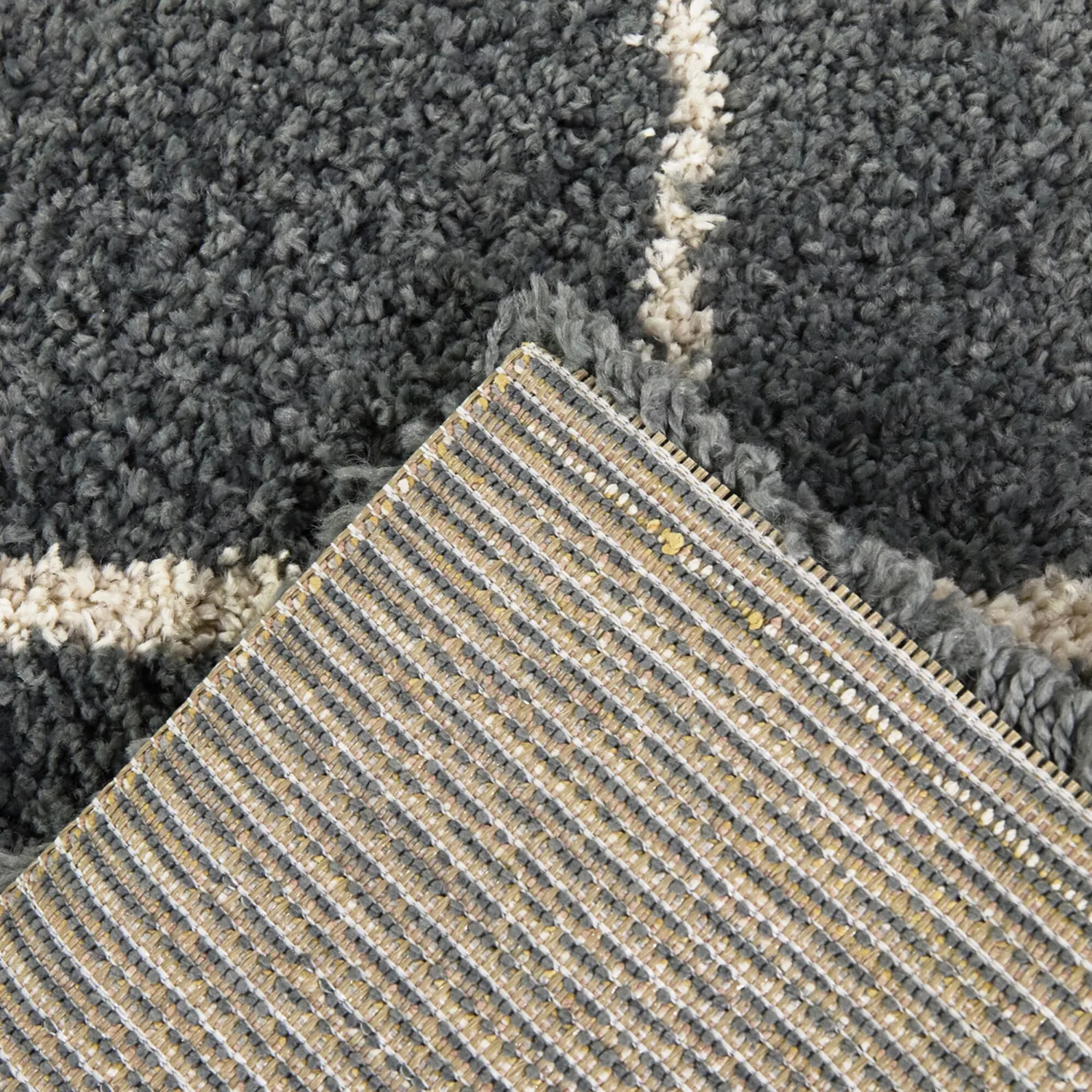 Kids Slatecheck Charcoal 5'3 x 7' Rug - Image 6